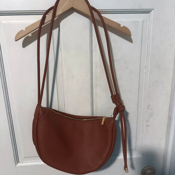 Mali + Lili Convertible Sling Bag in Brown Motif (Anthropologie) - Picture 2 of 6